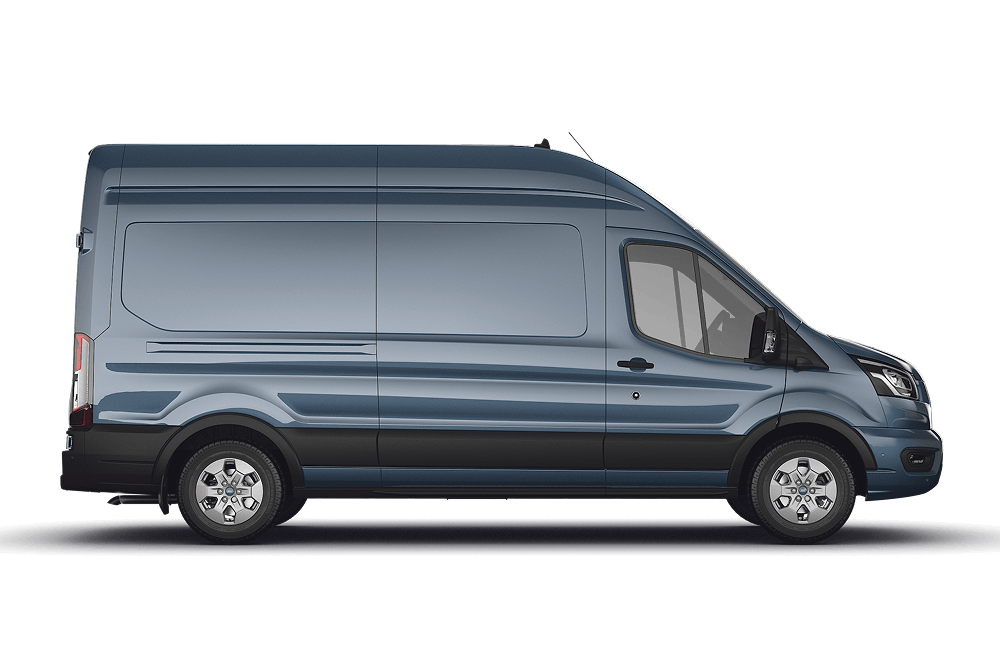A Ford Transit oldalnézete