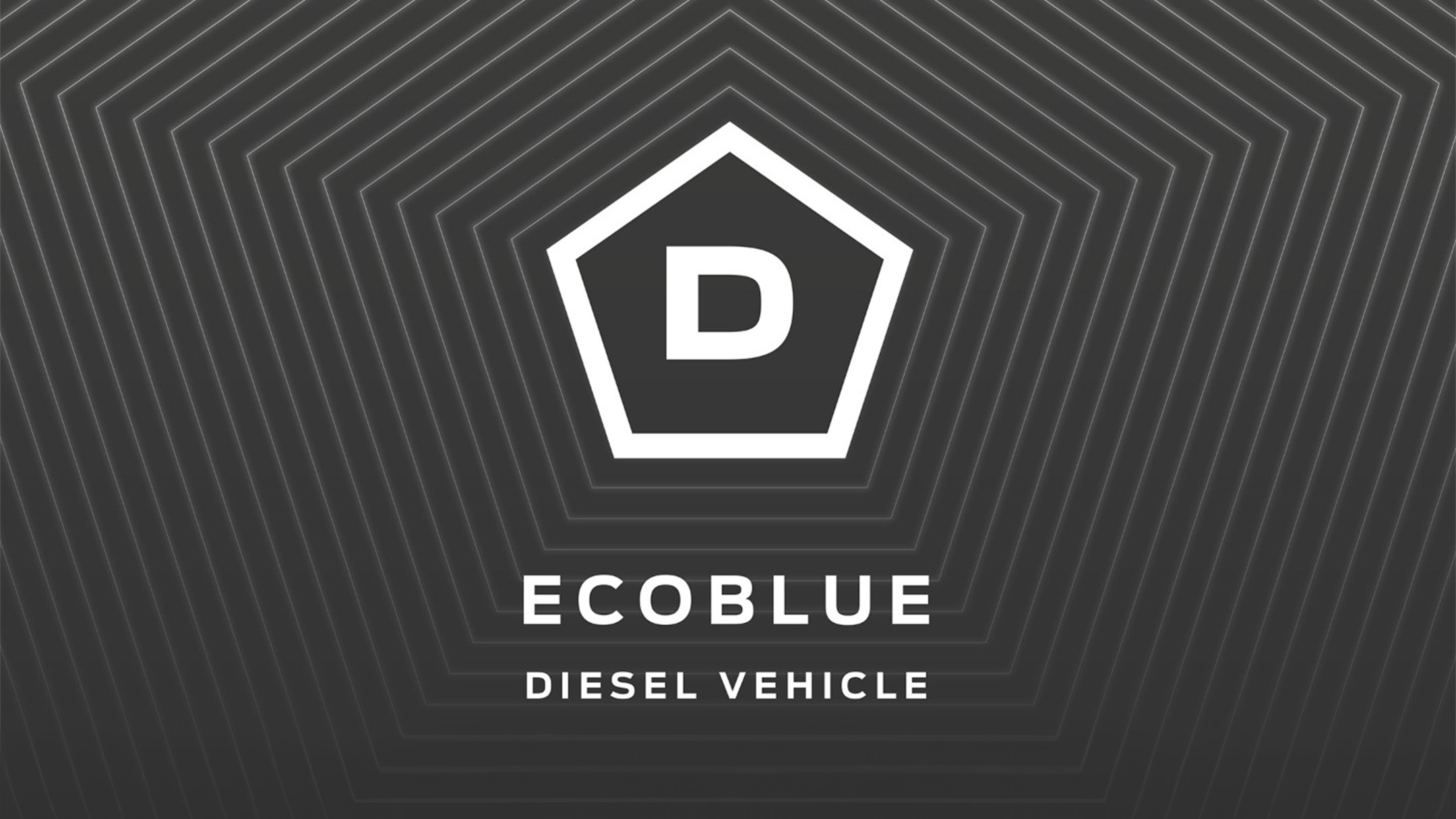 EcoBlue dízel jármű logója.